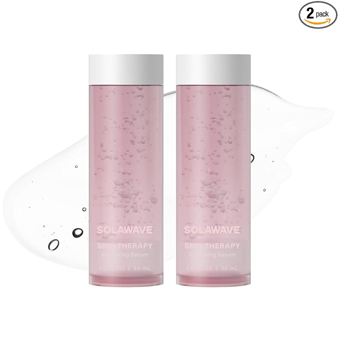 SolaWave Skin Therapy Activating Serum with 1 Refill | Enhance Red Light Therapy Wand Results | Hydrating Skincare for Microcurrent Galvanic Current (2-Pack)