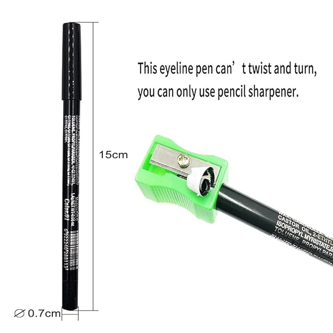 Multipack Color Eyeliner Penicls for Women with Pencil Sharper, 12 Pcs Highly Pigmented Creamy Eye Liner Pencils Set, Easy to Color, Waterproof & Long-Lasting, Professional Eye Make Up, Soft & Smooth