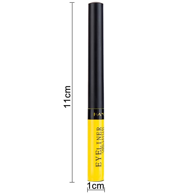 Liquid Eyeliner, Matte Colored Eyeliners, Yellow Eyeliner, White Black Red Brown Green Purple Waterproof High-pigmented Colorful Eyeliners Eye Makeup, 1PC Yellow