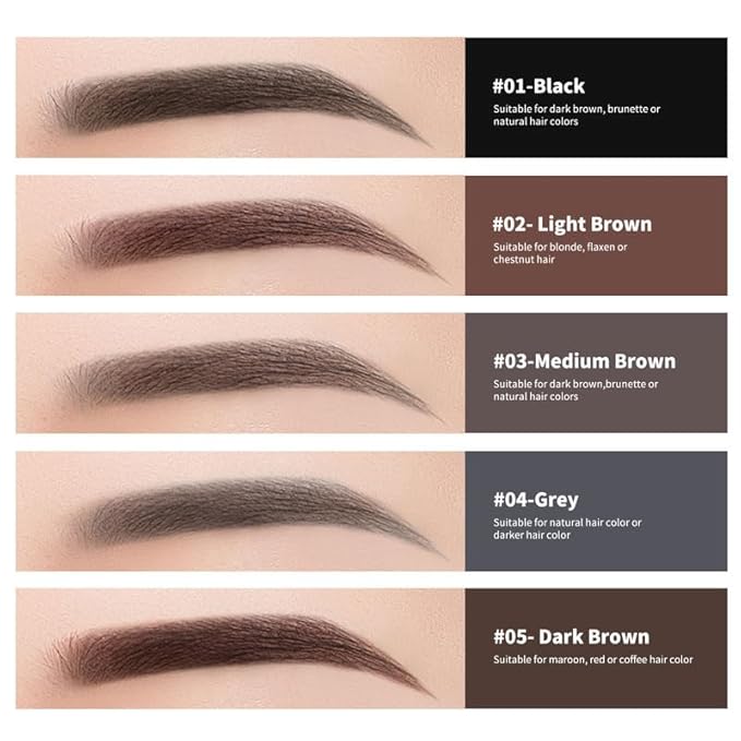 12pcs Dark Brown Waterproof Eyebrow Pencils for Women, Retractable Dual-End Eye Brow Pencil with Brush, Triangular Tip Design, Easier to Define and Fill in Eyebrows for Natural Brow Shape