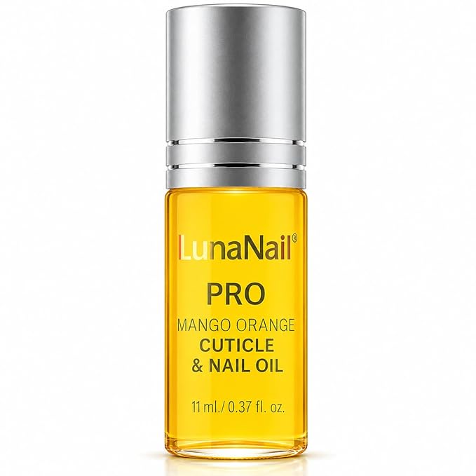 Cuticle Oil for Nails & Growth, Roll-On | Vitamin E & Jojoba Nail Strengthener Serum | Deep Hydration for Dry, Damaged Cuticles | Overnight Repair Treatment | Vegan (Mango Orange)