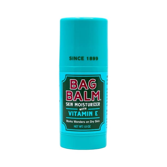 Bag Balm Original Skin Moisturizer Stick with Vitamin E - Hydrating & Soothing Balm for Dry Skin, Chapped Lips & Cracked Hands - Made in the USA - Paraben-Free & Cruelty-Free Twist-Up 1oz (1)