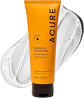 Acure Brightening Cleansing Gel - Vegan Face Scrub, Gentle Facial Cleanser for Radiant Skin with Pomegranate, Blackberry & Acai Infused, Antioxidant-Rich Formula for All Skin Types - 4 fl oz