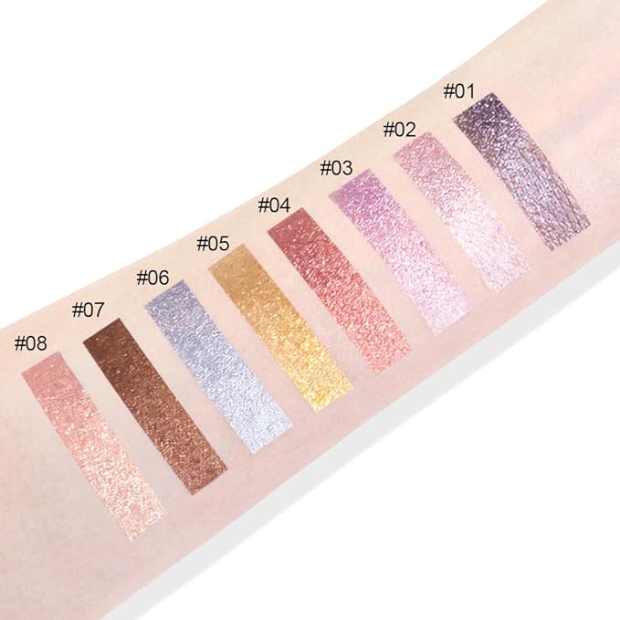 Silver Gray Mousse Shimmer Monochrome Eyeshadow, Neutral Matte Cream Monochrome Eye Shadow Pallette, Long-Lasting Waterproof Blendable sombras para ojos, Mini Eyeshadow(06#, Pack of 1)