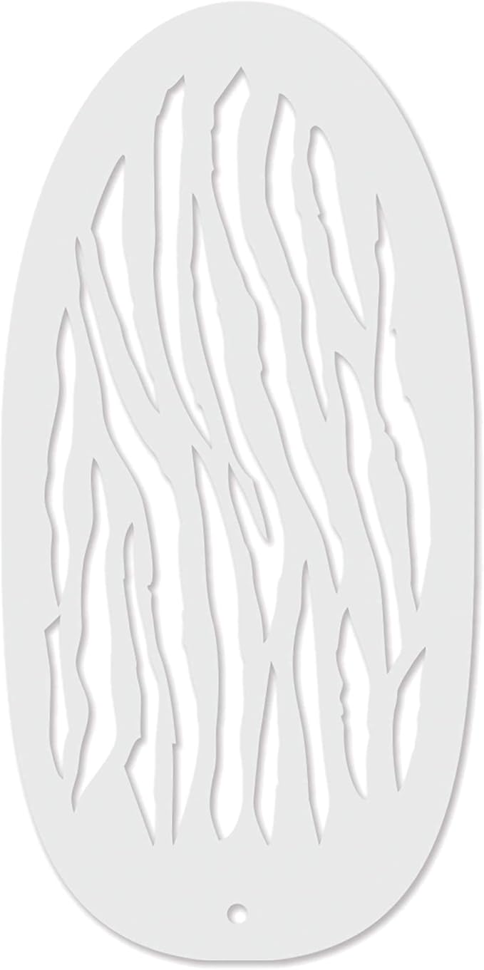 Stencil1FX - Zebra Stripes Eye Makeup Stencil for Costumes, Dress Up, Halloween, Cosplay, Face Painting, Raves, Festivals, Parades, Parties