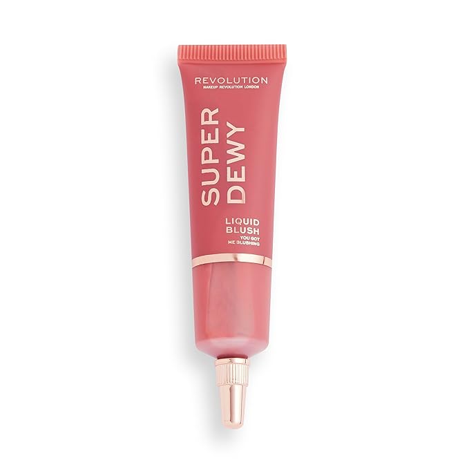 Revolution, Superdewy Liquid Blush, Richly Pigmented & Buildable, Blendable Formula, You Got Me Blushing, 0.5 fl oz