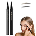 Eyebrow Dye for Men, Waterproof Magic Eyebrow Pencil, Beard Pencil Filler for Men, Waterproof Sweat Proof Long Lasting Eyebrow Makeup for Full, Defined Eyebrows (Brown+Black)