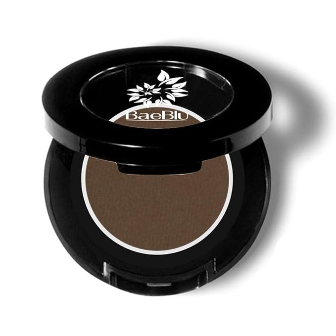 Organic Eyebrow Powder - Vegan Brow Tint for Shaping, Filling & Defining, 100% Natural - Smudge-Proof & Long-Lasting Conditioning - Cruelty-Free, Paraben-Free, Gluten-Free, Made in USA - Deep Brown