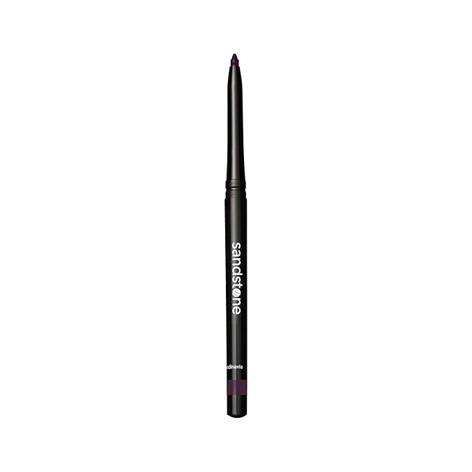 Sandstone Scandinavia Waterproof Eyeliner Pencil – Hypoallergenic & Vegan – Smudge-Proof Gel Formula – For Sensitive Eyes – Aubergine