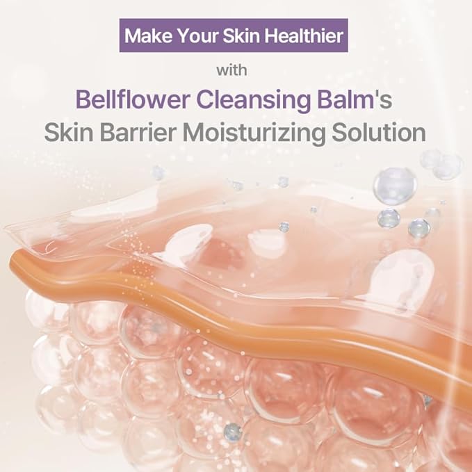 Hwarang' Bellflower Cleansing Balm | Cleansing Balm for Waterproof Makeup | Gentle on Eyes | Deep Clean & Moisture Barrier Care | Skin-Loving Moisture | 3.4 Fl Oz