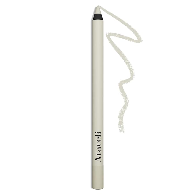 Araceli Beauty Gel Pencil Eyeliner - Water Resistant, Long-Lasting, Smudge-Proof Creamy Formula for Precision Lining - Hypoallergenic, Bold Eyeliner Gel Pencil - Safe for Sensitive Eyes (Cream)