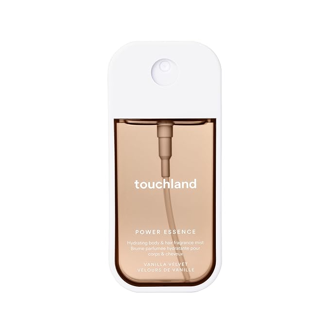 Touchland Hydrating Body & Hair Fragrance Mist – Vanilla Velvet – 2 FL OZ Travel Size Perfume Spray – Notes of Vanilla Vapor, Fresh Muguet, and Creamy Almond