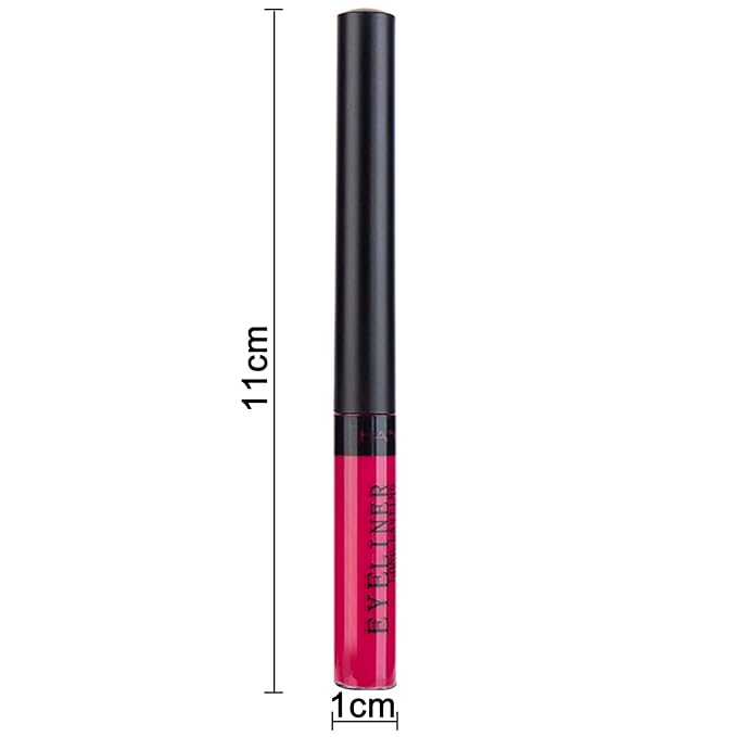 Liquid Eyeliner, Matte Colored Eyeliners, White Black Red Brown Green Purple Waterproof High-pigmented Colorful Eyeliners Eye Makeup, 1PC Pink-Purple