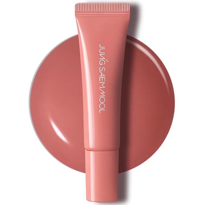 JUNG SAEM MOOL LIP-PRESSION Metal Serum Gloss | Hydrating Tinted Lip Balm with a Hygiene Precision Metal Applicator & Serum Infused Ingredients, Korean Lip Plumper Gloss (Tawny Peach)