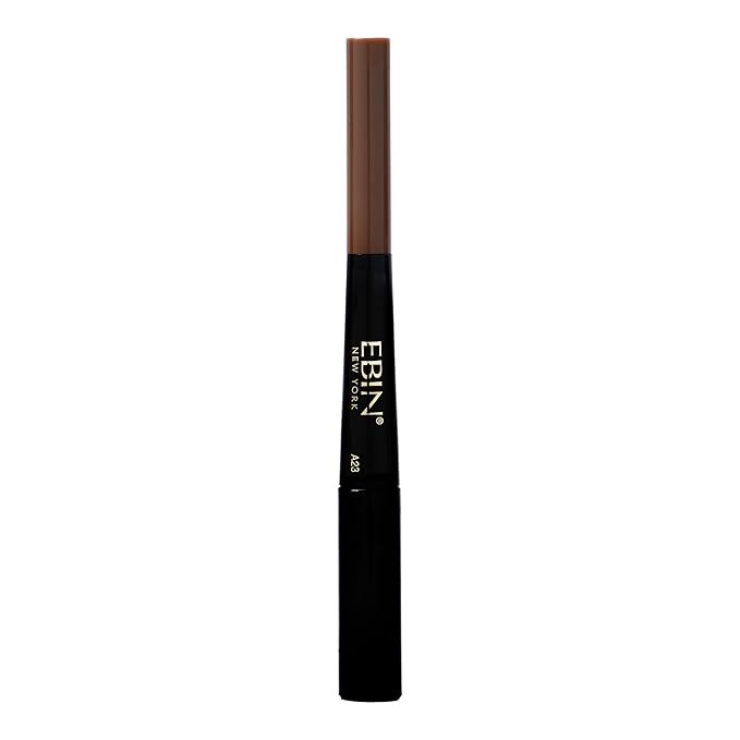 EBIN NEW YORK Secret of Pharaoh Dual Eyebrow Pencil & Mascara Natural Brown | 2-in-1 Brow Pencil & Gel | Water-Resistant, Long-Lasting, Natural Finish | Vegan & Cruelty-Free