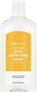 Amazon Basics Witch Hazel Pore Perfecting Toner, 100% Natural Distilled, Paraben-Free, 16 Fluid Ounces, 1-Pack