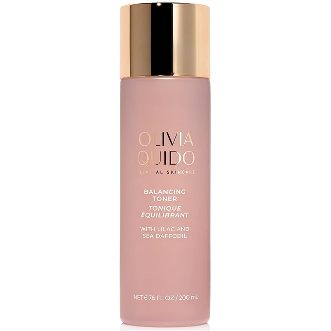 OLIVIA QUIDO Clinical Skincare Balancing Toner with Lilac & Sea Daffodil (6.76 fl.oz.) | Moisturizing and Pore Tightening Cleanser for All Skin Types