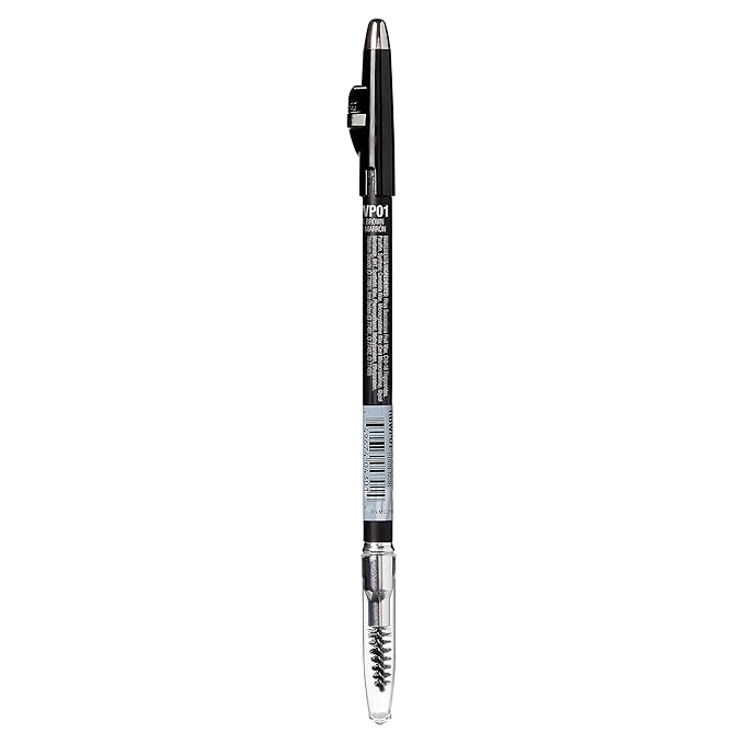 Ruby Kisses GoBrow Eyebrow Pencil, Sharpenable, Longwear, Long Lasting Eyebrow Wooden Pencil for Natural-Looking Brows 3 Pack (Black Brown)