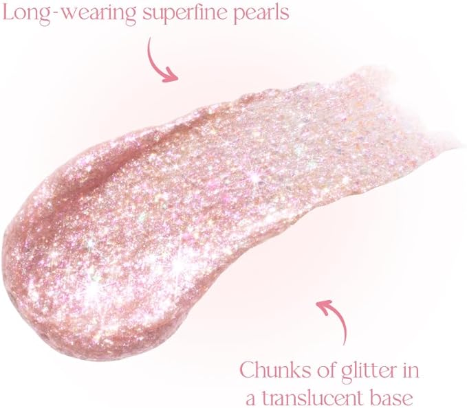 dasique Starlit Jewel Liquid Glitter (06 Pink Crystal) | Twinkle Glitter Shadow | Korean Makeup | Shimmer Eye Make Up | Eyeshadow Eyeliner | Long lasting | Multi use | Quick drying