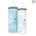Purezero Moroccan Argan Oil Shampoo & Conditioner set - Repair Damaged Hair - Fight Dandruff & Frizz - Zero Sulfates, Parabens, Dyes, Gluten - Vegan & Cruelty Free (20 FL Oz (Pack of 2))