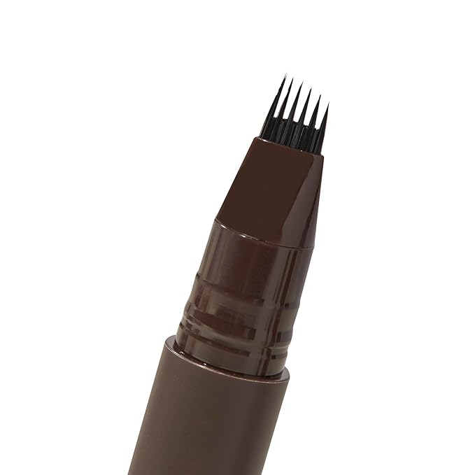 Revolution Instant Brow Hair Pen, Precision Applicator for Hair-Like Strokes, Long-Lasting Eyebrow Pen, Dark Brown, Vegan & Cruelty-Free, 0.06 fl oz (Pack of 2)