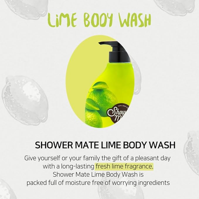 SHOWERMATE Natural Body Wash 42.3 fl oz, 1.2 kg (Lime)