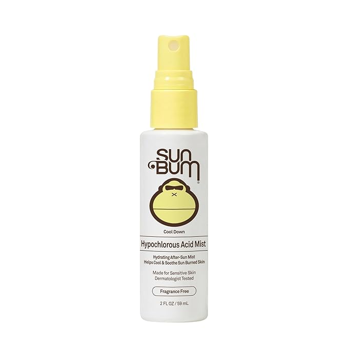 NEW Sun Bum Hypochlorous Acid Mist - Hydrating After Sun Mist to Cool and Soothe - Made for Sensitive Skin - Vegan - pH Balanced - Non-Stinging - 2 oz