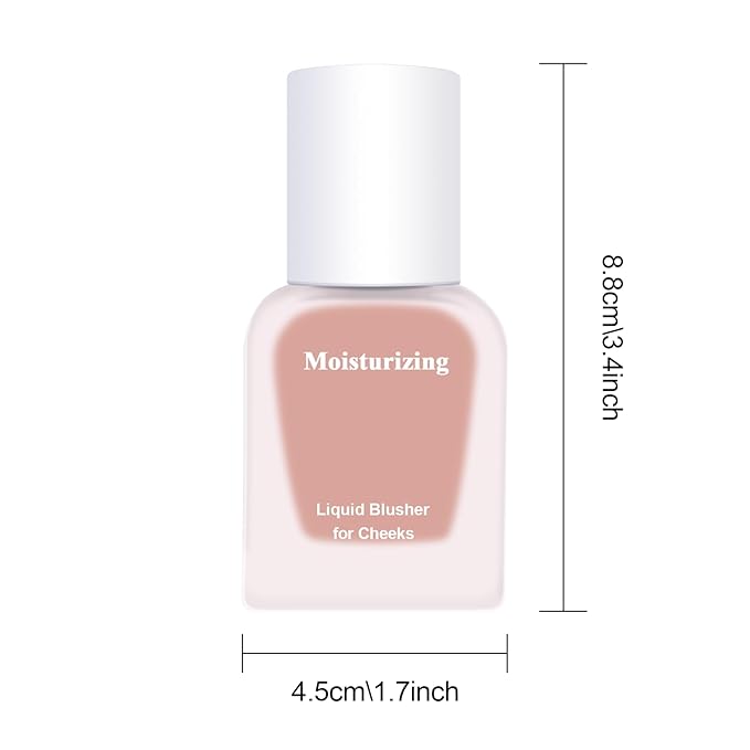 KYDA Moist Liquid Blush, Natural Dewy Finish Cheek Color with Hydrating Formula, Long-Lasting Face Blusher for Natural Glow Cheeks, Lightweight Buildable Smooth Coverage, Coral Pink