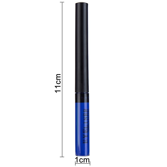 Liquid Eyeliner, Matte Colored Eyeliners, Blue Eyeliner, White Black Red Brown Green Purple Waterproof High-pigmented Colorful Eyeliners Eye Makeup, 1PC Deep- Blue