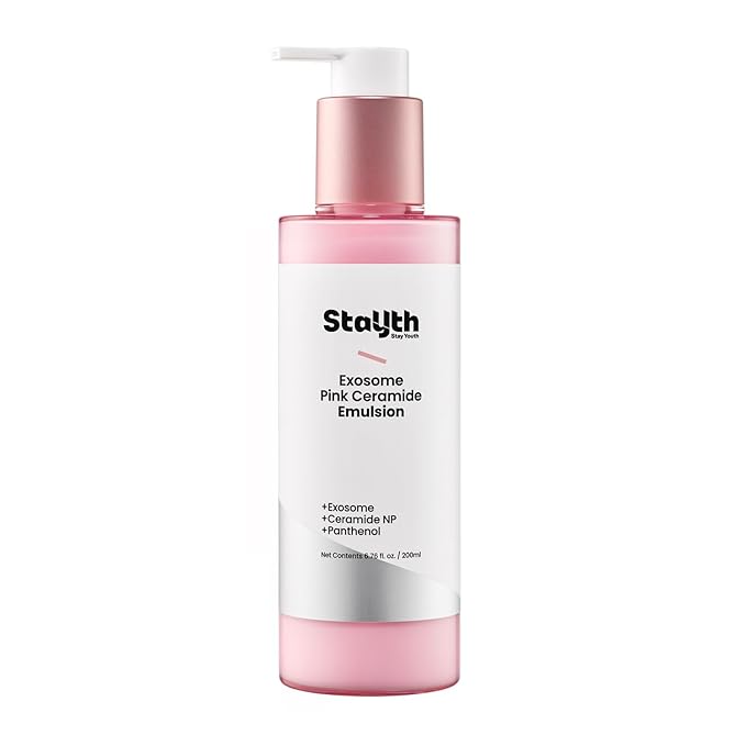 Barrier Pink Milk Lotion, Hydrating Face Moisturizer for Dry Skin, Korean Skincare Ceramide Lotion with Exosome & Vitamin B12, Lightweight Milky Moisturizer, 200ml