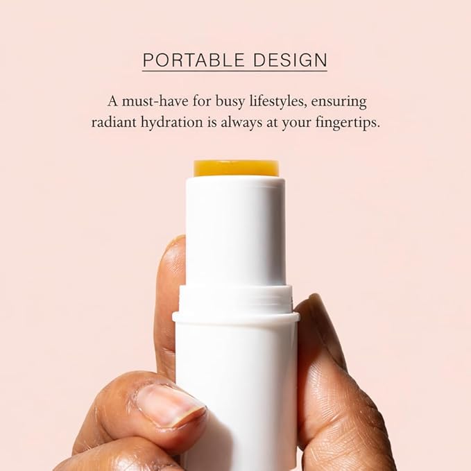 Boomstick GLO® Organic Moisture Stick, Multi-Use Balm for Lips, Face, Under Eyes, Dry Skin, Cuticles & Brows, Solid Travel Moisturizer with Olive Oil, Beeswax & Honey, Heritage 7 g