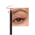Red Metallic Glitter Liquid Eyeliner Pen – Long-Lasting Sparkly Waterproof Eyeliner for Women & Men – Tattoo-Effect Eye Makeup for Parties – Delineador de ojos líquido con 09