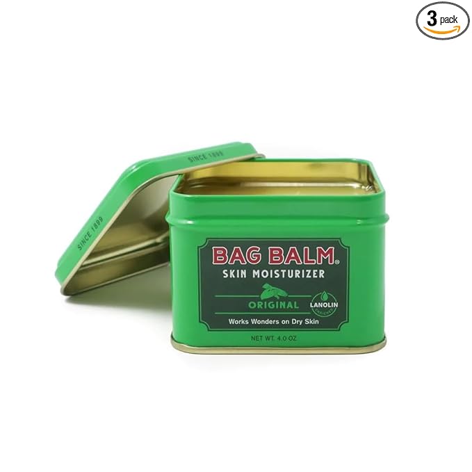 Bag Balm Vermont's Original Moisturizing for Dry Skin, Chapped Lips, Cracked Heels, Dog Paw Pads + More. 118 ml (4 oz) Tin (3)