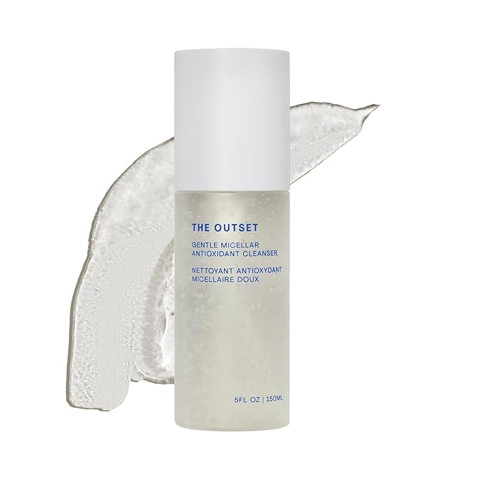 The Outset Micellar Gel Face Cleanser, Gentle Face Wash & Makeup Remover, Hydrating Facial Cleanser for Sensitive Skin, Fragrance-Free, Vegan Clean Skincare for Dry & All Skin Types, 5 fl oz