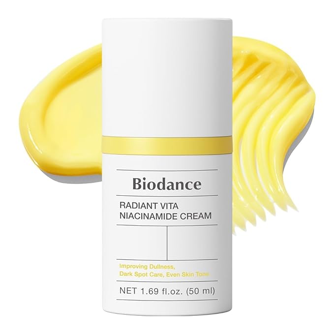 BIODANCE Radiant Vita Niacinamide Cream, Brightening, Dark Spot Correcting, Hydrating Facial Moisturizer with Vitamin C, B12, Korean Skin Care, Mothers Day Gifts | 1.69 fl.oz, 50ml