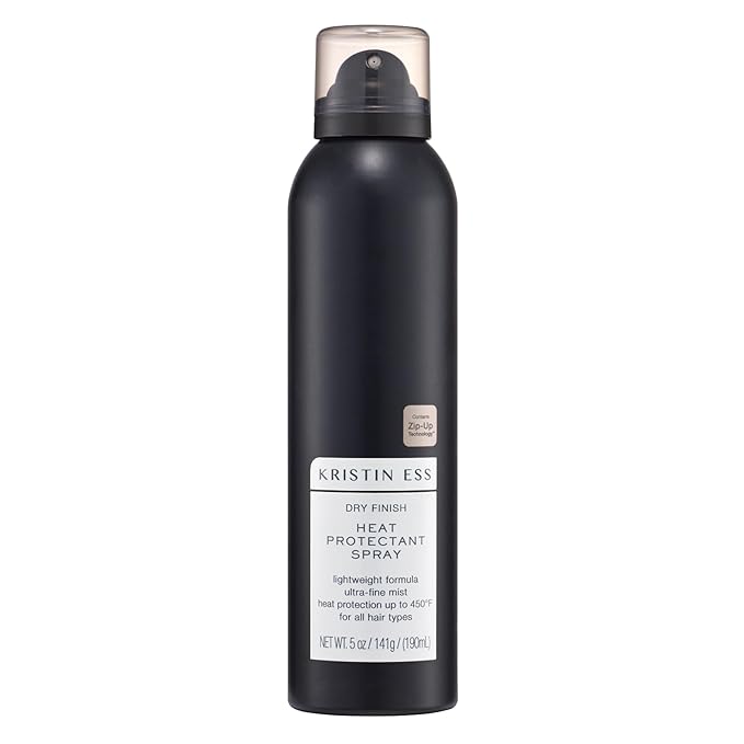 Kristin Ess Dry Heat Protectant Spray - Blow Dry Frizz Control + Shine Enhancing - Anti Humidity Thermal Heat Protectant Spray - Repair + Protect Hair Up to 450 Degrees - Fresh Pear Fragrance (5 oz)