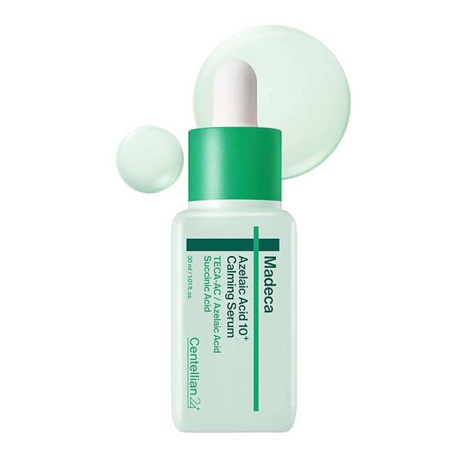CENTELLIAN 24 Madeca Azelaic Acid 10+ Calming Serum 30ml – Cooling Redness Relief, Sebum Control, Pore Minimizing & Post Acne Mark Care for Sensitive Acne Prone Skin