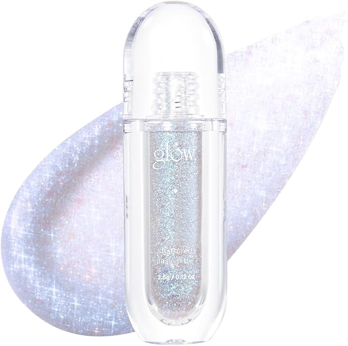 glow shattered glass glitter #joy | metallic shimmer | long-lasting | multidimensional sparkle | smooth liquid formula | precision applicator | 0.1 oz