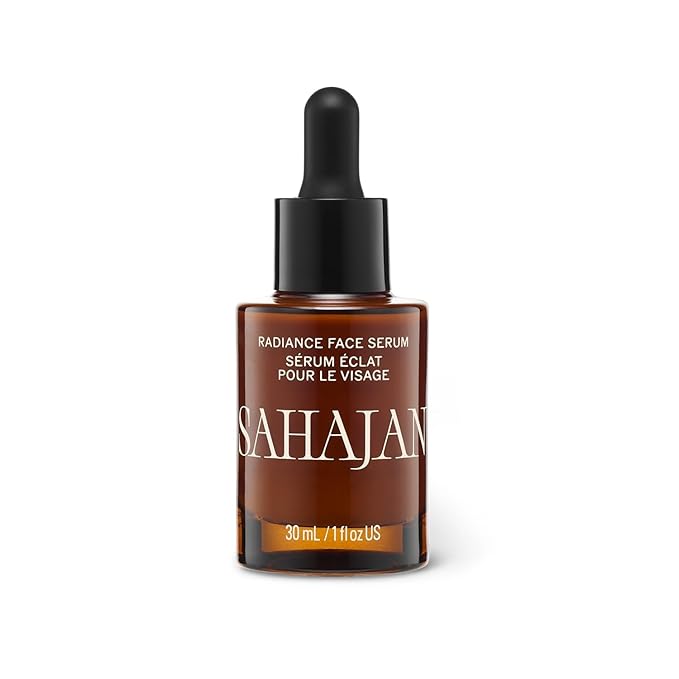 Sahajan Radiance Vitamin C Brightening Face Serum | Ayurvedic Amla, Centella Asiatica & Hyaluronic Acid | Anti Aging Serum for Fine Lines, Wrinkles & Dark Spots | All Skin Types | 1 fl oz