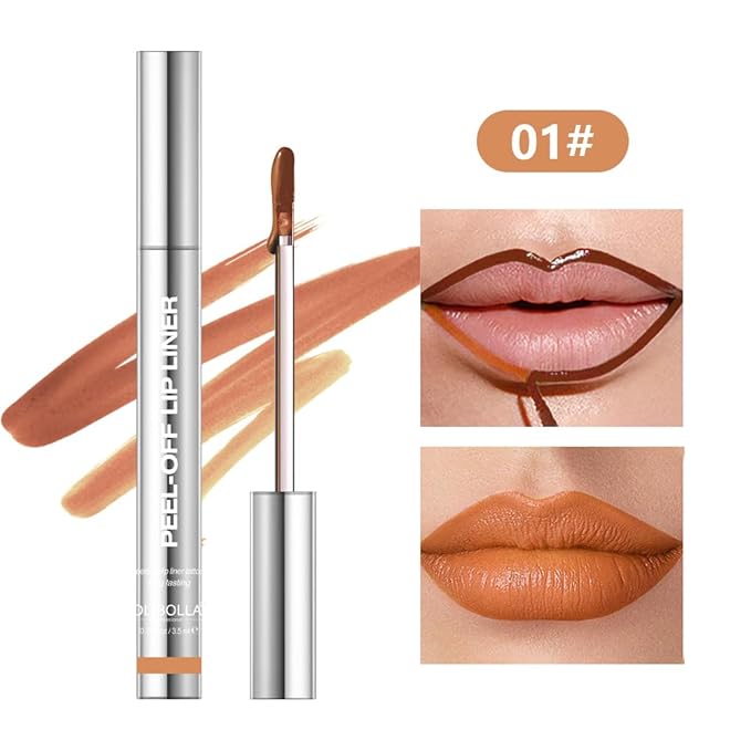 4Pcs Peel Off Lip Liner Stain Set - Long-Lasting, Smudge-Proof, Waterproof Nude Matte Lip Tint, Non-Fading Peel Off Lip Color, Effortless Precision & Full Coverage, 24H Color Hold, 4Pcs (1467)