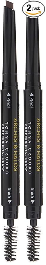 Arches and Halos Microfiber Tinted Brow Mousse - Richly Pigmented Eyebrow Shaper - Water Resistant Filler Pen - Vegan - Espresso - 0.11 oz (Pack of 2)