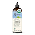 Sky Organics - Castor Oil Organic - Volumizing Hair Oil - Scalp, Lashes, Brows - Pure Castor Oil Cold Pressed - Natural Conditioner - Omega Fatty Acids, Vegan - Beauty, Hair Care, & Self Care - 16oz
