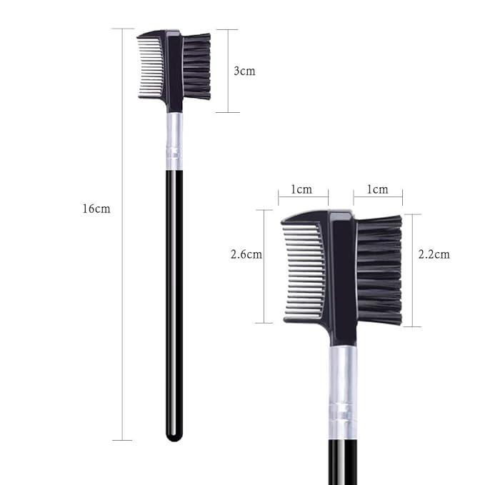Eyelash Comb and Eyebrow brush, Eyelash Brush Comb Set (5PCS)