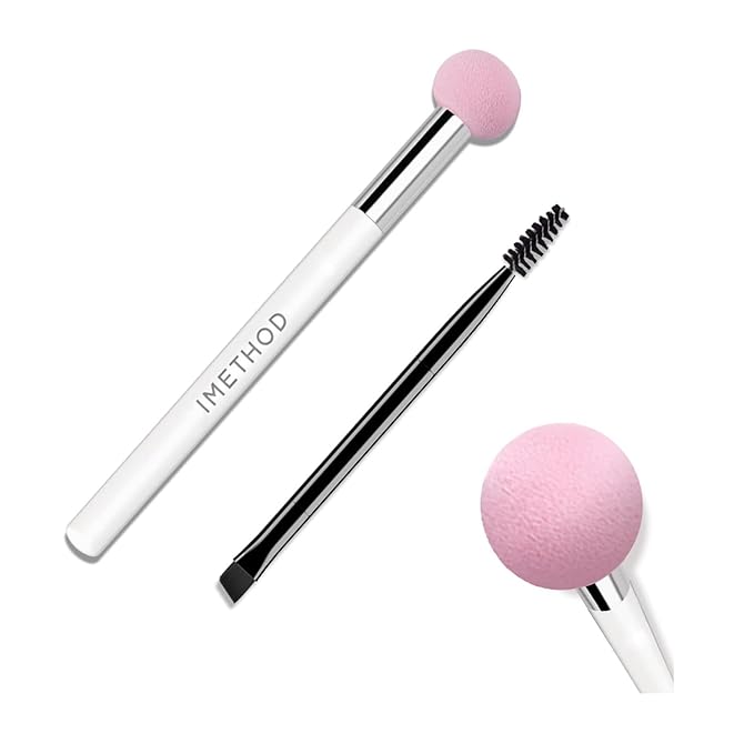 iMethod Makeup Sponge - Sponge Applicator for Eyebrow Stencil Kit & Eyebrow Stamp, Beauty Blender Sponge for Cream, Powder, Liquid