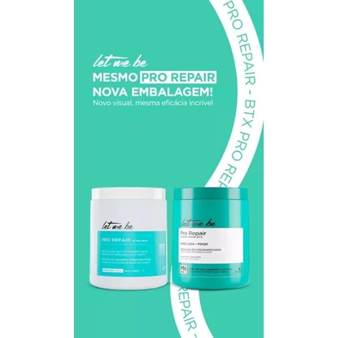Let Me Be - Linha Pro Repair - Mascara Reparadora 1 Kg - (Collection - Repair Mask Net 33.27 Oz)