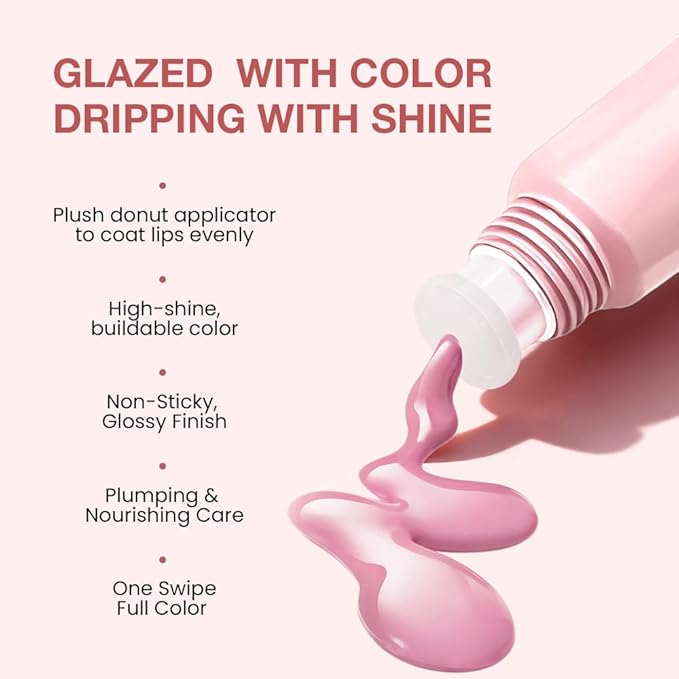 FeiCuiYun 2Pcs Lip Tinted Glowy Balm Hydrating Tinted Lip Serum Lip Gloss, Ultra-Hydrating Natural Vegan Lip Balm, Sheer-Tinted Shine & Hydration, Soothes & Softens Dry Lips Skincare 01+02