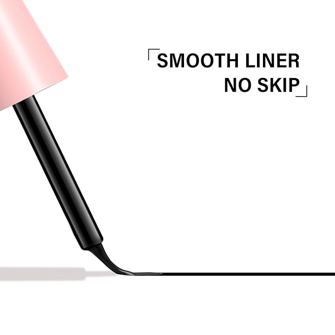 Boobeen Liquid Eyeliner Pen, Colored Eye Liner Waterproof Smudge Proof, Eyeliner Ink Liner with Precision Tip for Bold Eye Looks