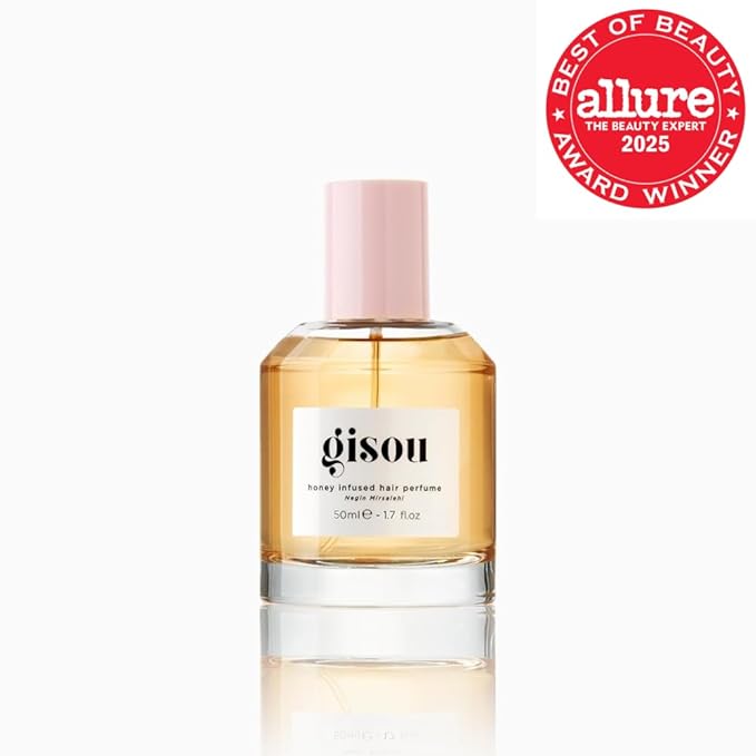 Gisou Honey Infused Hair Perfume – Long-Lasting Hair Fragrance with Mirsalehi Honey & Argan Oil, Wildflower Honey, 1.7 Fl Oz