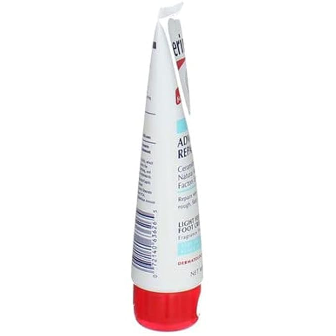 Eucerin Advanced Repair Foot Cream, Very Dry Skin, Light, Fragrance-Free, 3 oz