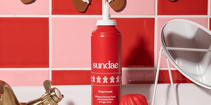 sundae Limited Edition Gingerbread Whipped Body Wash Shower Foam with Kakadu Plum & Finger Lime 8.9 fl oz, 265ml